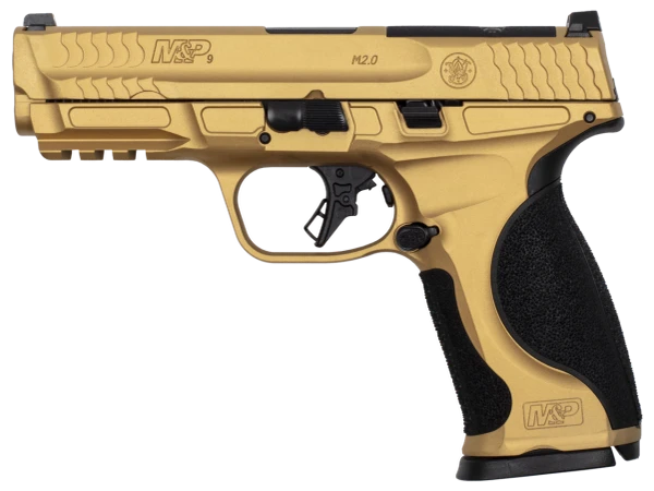 Smith & Wesson M&P9 M2.0 Metal 9mm Luger, 4.25" Barrel, 17+1, Gold Cerakote