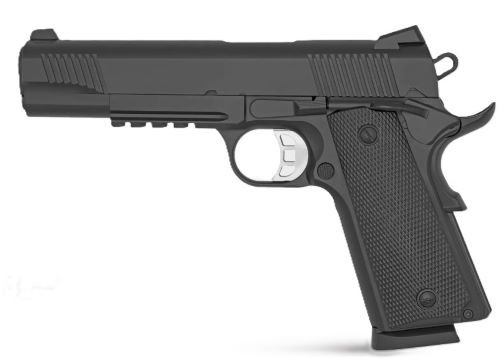 TISAS 1911 DUTY B45 45ACP 5" BBL 2-8RD W/ RAIL BLACK