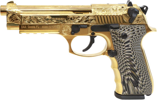 GIRSAN REGARD MC DELUXE 9MM ADJ SIGHT 18RD GOLD ENGRAVED