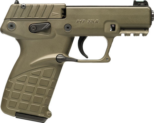 KEL-TEC P17 22LR GREEN 17-SHOT W/3 MAGAZINES