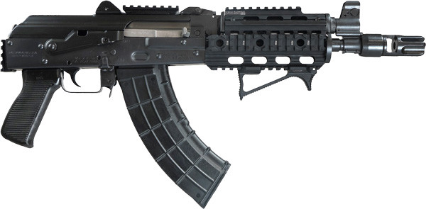 ZASTAVA ZPAP92 PISTOL 7.62X39 W/NIGHT BREAK QUAD RAIL BLACK
