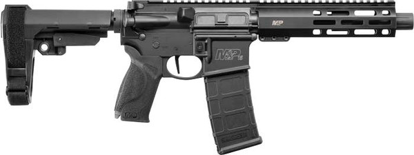 S&W M&P15 PISTOL 5.56 7.5" BBL 30-SHOT W/ SBA3 ADJ ARM BRACE