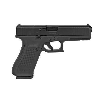 Glock 17 Gen 5 MOS 9mm Luger, 4.49" Barrel, 17+1, Black nDLC 