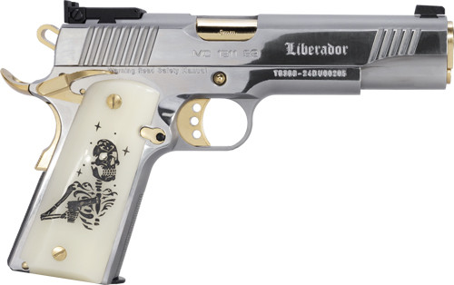GIRSAN MC1911S LIBERADORE III 9MM SKELETON CHROME/GOLD 9RD