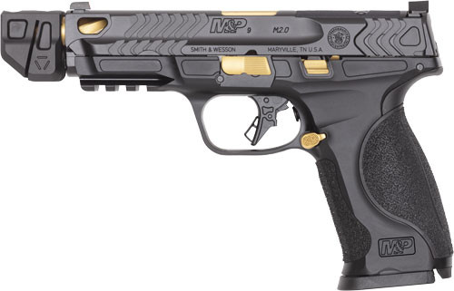 S&W PC M&P9 M2.0 METAL 9MM OR NTS BLACK FR/GOLD PVD BBL TALO