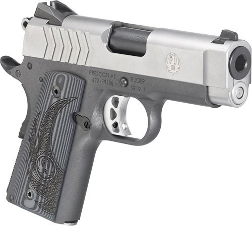 RUGER SR1911 9MM FS 8-SHOT LIGHTWEIGHT OFFICER  2-TONE