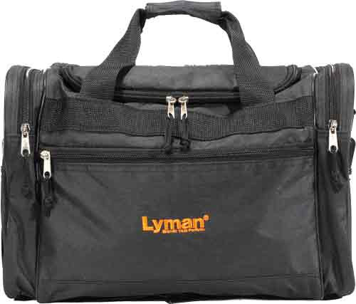LYMAN HANDGUN RANGE BAG BLACK NYLON W/CARRY STRAP