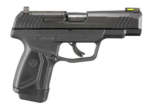Ruger MAX-9 9mm Luger, 4" Barrel, 12+1, Black / Black
