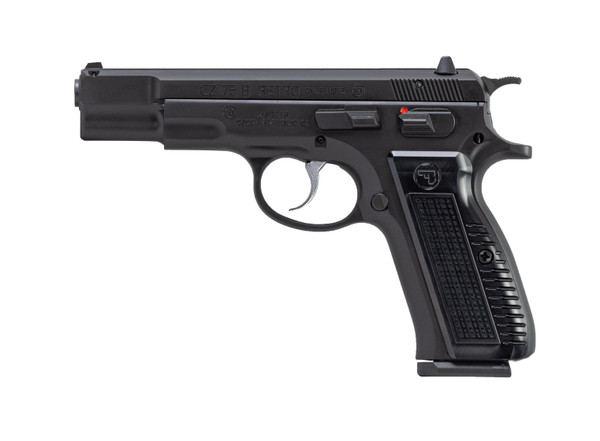 CZ 75B Retro 9mm Luger, 4.6" Barrel, 16+1, Black Polycoat