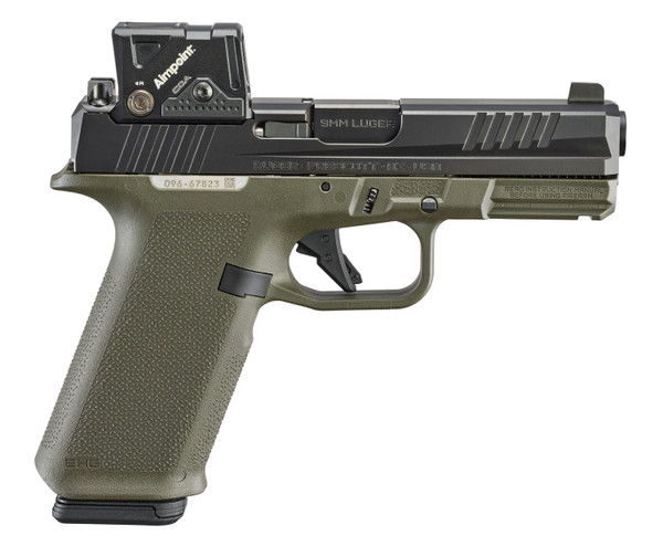 Ruger RXM 9mm, 4" Barrel, 17+1, Black/OD Green