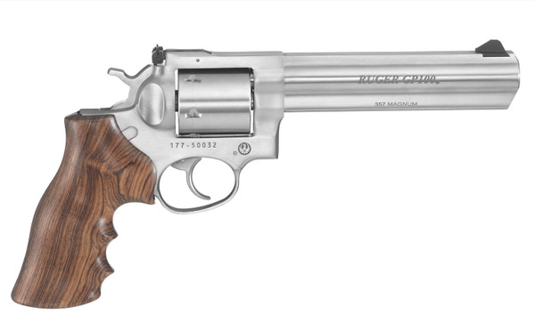 Ruger GP100 .357 Magnum / .38 Special, 6" Barrel, 6, Stainless