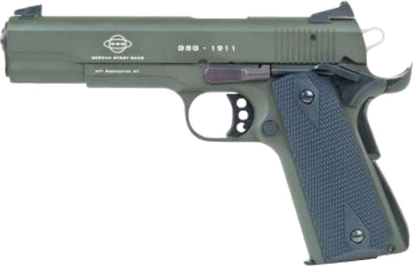ATI GSG M1911 HGA .22LR 5" BL WOOD GRIP 10RD OD GREEN