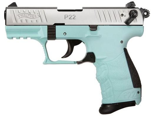 Walther P22Q .22LR 10rd Magazine 3.4" Barrel Angel Blue