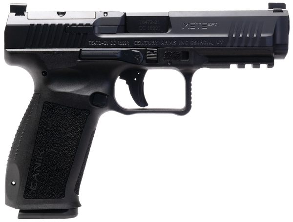 Canik HG6826N Mete SFT 9mm Luger 10+1 4.46" Black Nitride Steel Barrel, Black Cerakote Optic Ready/Serrated Steel Slide, Black Polymer Frame w/Picatinny Rail, Interchangeable Backstrap Grip