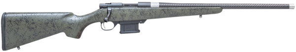 Howa HCE6ARCGRN 1500 Carbon Elevate 6mm ARC 20" Carbon Fiber Wrapped Threaded Barrel, Black Drilled & Tapped Steel Receiver, Fixed Stocky's OD Green w/Black Webbing Synthetic Stock, Right Hand