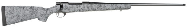 Howa HHS43531 M1500 HS Precision 300 PRC 3+1 24" Threaded Barrel, Black Steel Receiver, Gray w/Black Webbing HS Precision Synthetic Stock