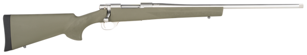 Howa HGR73113 M1500 Hogue Full Size 308 Win 5+1 22" Stainless Steel Threaded Barrel, Drilled & Tapped Stainless Steel Receiver, Hogue OverMolded OD Green Synthetic Stock, Right Hand