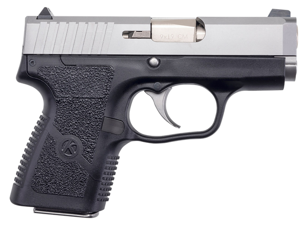 Kahr Arms CM9093N CM9  9mm Luger 6+1 3" Stainless Steel Barrel, Matte Stainless Serrated Slide, Black Polymer Frame, Black Textured Polymer Grip, Night Sights, No Safety, Right Hand