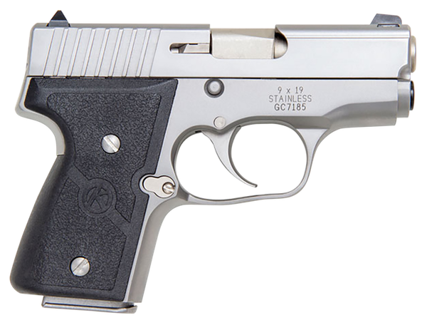 Kahr Arms M9093A MK *CA Compliant 9mm Luger Caliber with 3" Barrel, 6+1 or 7+1 Capacity, Overall Matte Stainless Steel Finish, Serrated Slide & Textured Wraparound Black Nylon Grip