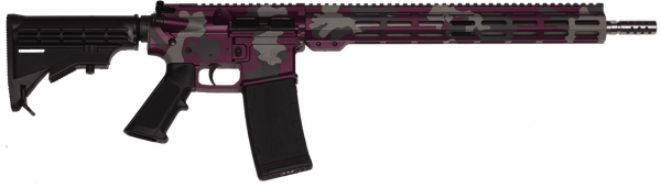 Great Lakes Firearms GL15223SSMMAN AR-15 Mission 223 Wylde 30+1 16", Manhattan Camo Rec/15" M-Lok Handguard, Black Carbine Stock & A2 Grip, Muzzle Brake