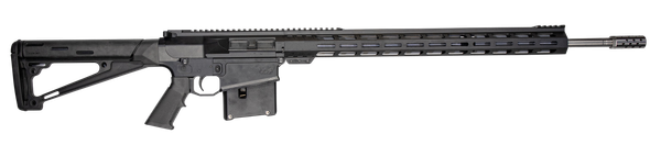 Great Lakes Firearms GL10LA270SSBLK AR-10  270 Win 5+1 24", Black, 20" M-Lok Handguard Fixed Hogue OverMolded Stock, A2 Grip, Muzzle Brake