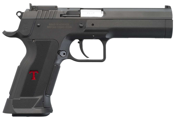 Tanfoglio IFG TFSTOCK3P10 Stock III  Full Size 10mm Auto 13+1, Black Polygonal Rifled Barrel, Black Serrated Slide, Black Polymer Frame w/Beavertail, Black Polymer Grip