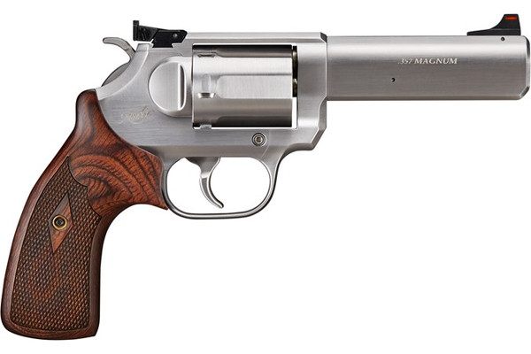 K6S DASA Target .357 Mag 4" SS/Wood 6-rd