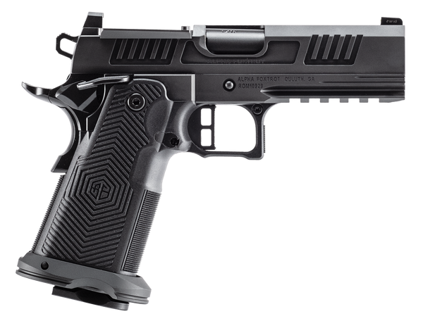 Alpha Foxtrot AA39X4CID-XDBK13 AF1911 Romulus 45 ACP 13+1 4.25" Black DLC Stainless Steel Bull Barrel, Optic Ready/Serrated Slide & Frame w/Beavertail & Picatinny Rail, RMR/RMSc Footprint
