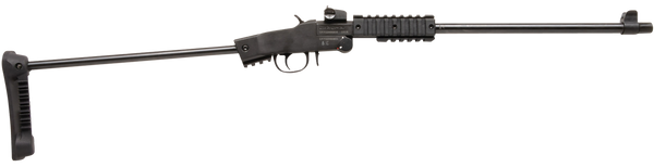 Chiappa Firearms 500265 Little Badger Xtreme Full Size 22 LR 1 Shot, 16.50" Black Steel Threaded Barrel, Black Quad Picatinny Receiver, Black Folding Steel Rod Stock, Right Hand