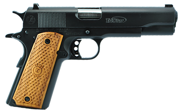 TriStar 85604 American Classic Government 1911 9mm Luger 10+1 5" Stainless Steel Barrel, Blued Serrated Steel Slide, Blued Steel Frame w/Beavertail, Wood Grip
