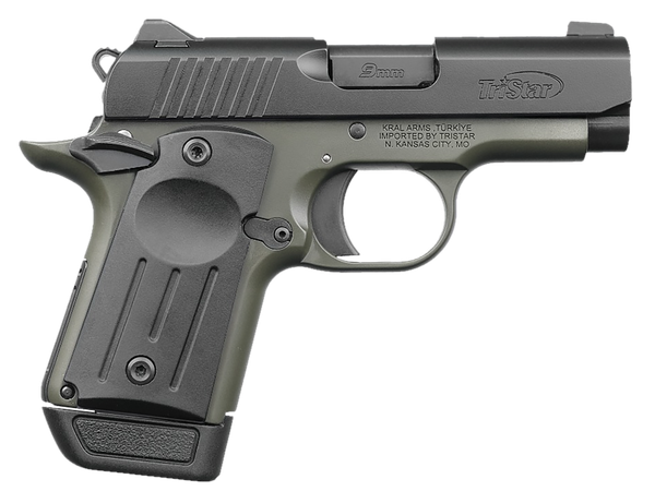 TriStar 85714 Protege X  Sub-Compact Frame 9mm Luger 7+1 3.20" Black Steel Barrel, Black Cerakote Serrated Steel Slide, OD Green Cerakote Frame, Black Polymer Grip