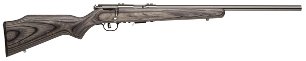 Savage Arms 96705 93R17 BVSS Full Size 17 HMR 5+1 21" Satin Heavy Button Rifled Barrel, Satin Drilled & Tapped Stainless Steel Receiver, Gray Fixed Laminate Stock, Right Hand