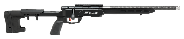 Savage Arms 70856 B Series Precision Lite Full Size 17 HMR 10+1 18" Carbon Fiber Heavy Barrel, Matte Black Picatinny Rail Carbon Steel Receiver, M-LOK Handguard, Black MDT Chassis Aluminum Stock, Blac