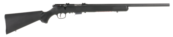 Savage Arms 93200 93 FV Full Size 22 WMR 5+1 21" Matte Black Heavy Barrel, Matte Black Drilled & Tapped Carbon Steel Receiver, Matte Black Fixed Synthetic Stock, Right Hand