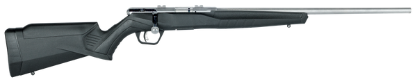 Savage Arms 70802 B Series FVSS Full Size 17 HMR 10+1 21" Matte Heavy Varmint Barrel, Matte Drilled & Tapped Stainless Steel Receiver, Matte Black Fixed Synthetic Stock, Right Hand