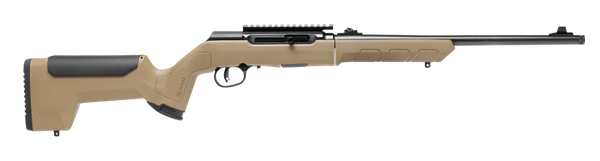 Savage Arms 47262 A22 Takedown Full Size 22 LR 10+1 18" High Luster Button Rifled Barrel, High Luster Drilled & Tapped Carbon Steel Receiver, Flat Dark Earth Takedown Synthetic Stock, Right Hand