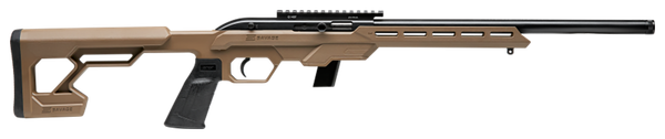 Savage Arms 45124 64 Precision Full Size 22 LR 10+1 16.50" Matte Black Heavy Threaded Barrel, Matte Black Picatinny Rail Carbon Steel Receiver, M-LOK Handguard, Flat Dark Earth Chassis Synthetic Stock