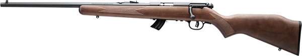 Savage Arms 50702 Mark II GL Youth 22 LR 10+1 19" Matte Black Sporter Barrel, Matte Black Drilled & Tapped Carbon Steel Receiver, Satin Brown Fixed Wood Stock, Left Hand