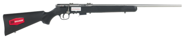Savage Arms 96712 93R17 FSS Full Size 17 HMR 5+1 21" Matte Button Rifled Barrel, Matte Drilled & Tapped Stainless Steel Receiver, Matte Black Fixed Synthetic Stock, Right Hand