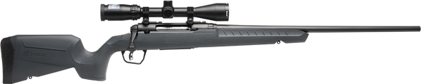 Savage Arms 32233 Axis 2 XP Combo Compact 308 Win 4+1 20" Matte Black Heavy Sporter Barrel & Drilled & Tapped Carbon Steel Receiver, Fixed Matte Gray Synthetic Stock, Right Hand, Boresighted 3-9x40mm