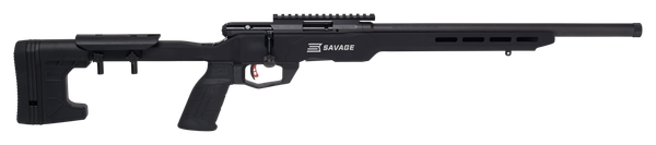 Savage Arms 70248 B Series Precision Full Size 22 LR 10+1 18" Matte Black Heavy Threaded Barrel, Matte Black Picatinny Rail Carbon Steel Receiver, Matte Black MDT ACC Chassis Aluminum Stock, Black Pol
