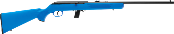 Savage Arms 40217 64 F Full Size 22 LR 10+1 21" Matte Black Carbon Steel Barrel, Matte Black Grooved Carbon Steel Receiver, Blue Fixed Synthetic Stock, Right Hand