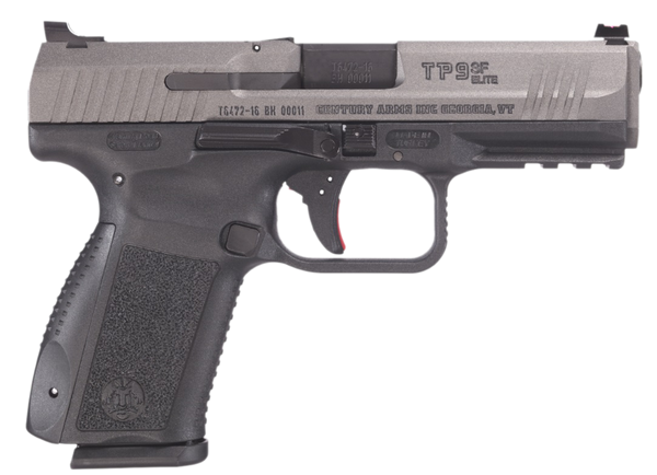 Canik HG4870TN TP9 SF Elite 9mm Luger 10+1 4.19" Black Match Grade Barrel, Tungsten Gray Cerakote Serrated Steel Slide, Black Polymer Frame w/Picatinny Rail, Textured Grip