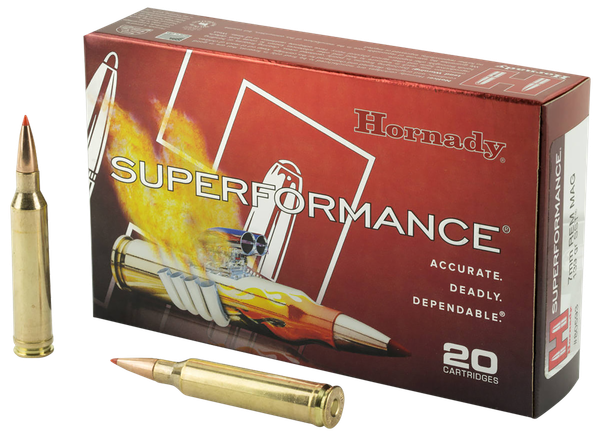 Hornady 80593 Superformance  7mmRemMag 139gr Super Shock Tip 20 Per Box/10 Case