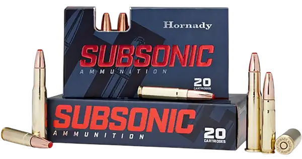 Hornady 82247 Subsonic Rifle 450Bushmaster 395gr Sub X 20 Per Box/10 Case