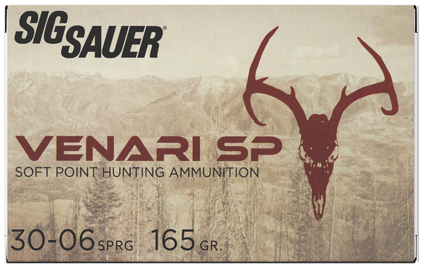 Sig Sauer V3006SP16520 Venari  30-06Springfield 165gr Soft Point 20 Per Box/10 Case