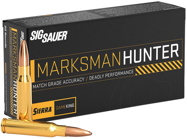 Sig Sauer E65CMGK13020 Marksman Hunter  6.5Creedmoor 130gr 20 Per Box/10 Case