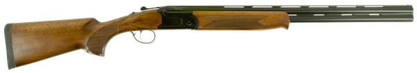 Stevens 22156 555  Compact 410 Gauge Break Open 3" 2rd 24" Black Satin Over/Under Vent Rib Barrel, Satin Black Aluminum Receiver, Fixed Satin Turkish Walnut Stock, Ambidextrous