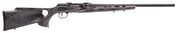 Savage Arms 47215 A Series Target Full Size 22LR 10+1 22" High Luster Heavy Target Barrel, High Luster Drilled & Tapped Carbon Steel Receiver, Gray Thumbhole Laminate Stock, Right Hand