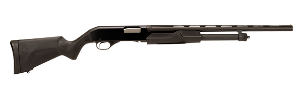 Stevens 22437 320 Field Compact 20 Gauge Pump 3" 5+1 22" Matte Black Vent Rib Barrel, Matte Black Aluminum Receiver, Fixed Matte Black Synthetic Stock, Ambidextrous